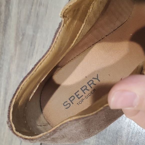 Sperry Top-Sider leather heel ankle shoes boots sz 9M - Picture 9 of 10